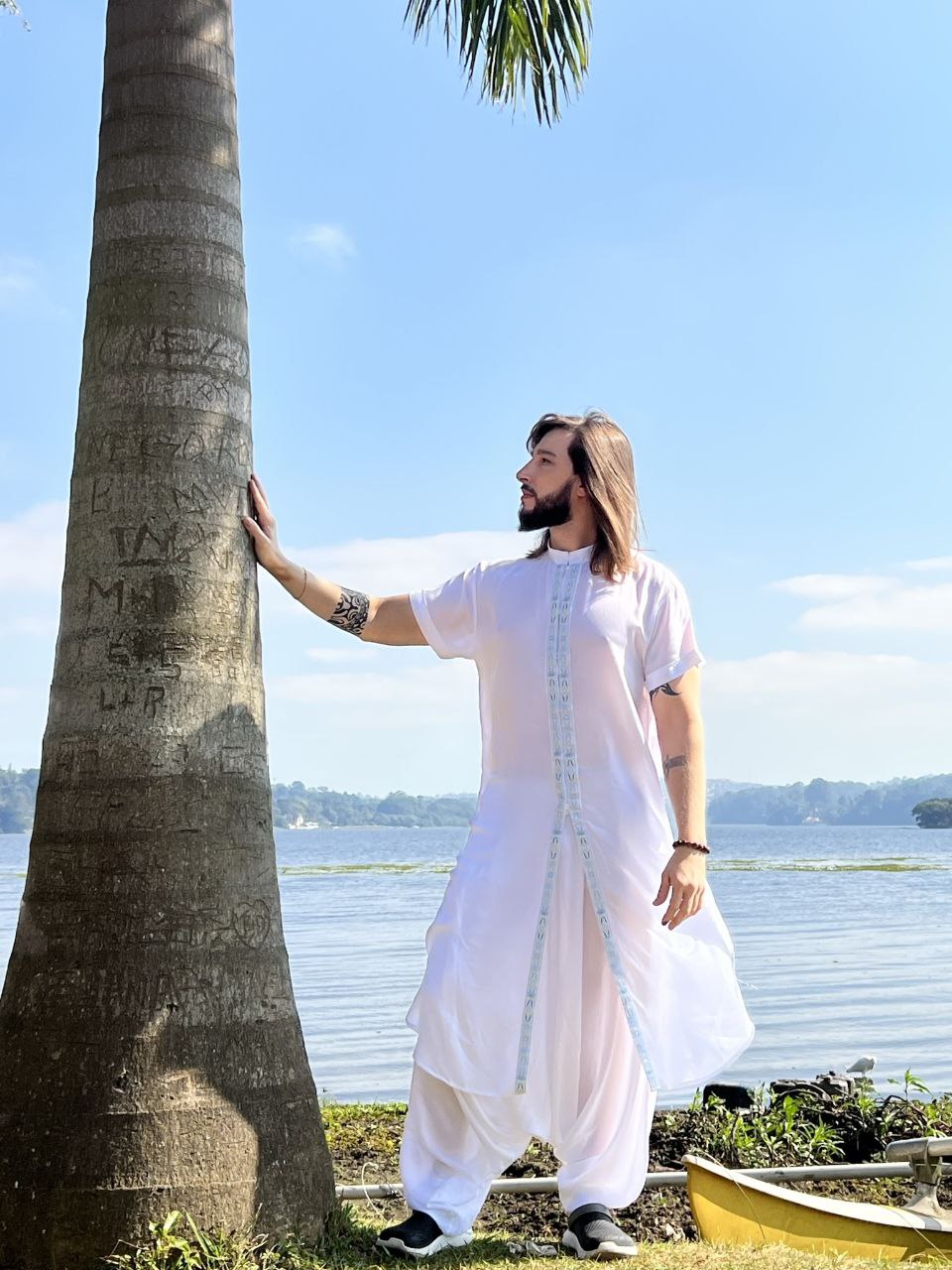 Conjunto branco indiano