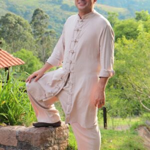 Conjunto Oriental, botão feito a mão